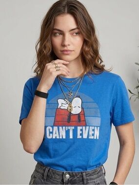 Snoopy Peanuts tees in size Medium.